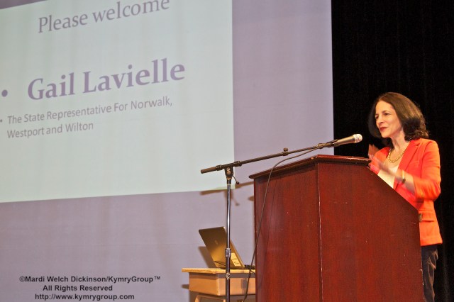 Gail Lavielle, CT State Representive For Norwalk, Westport and Wilton CT. CTNOFA Winter Confdrence 2013, Wilton High School, Wilton, CT, ©Mardi Welch Dickinson/ KymryGroup™ All Rights Reserved.