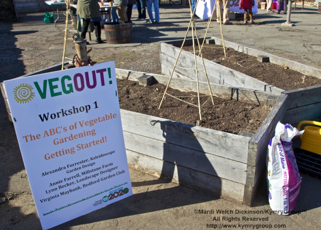 Bedford 2020 VegOut Event held at the Mt. kisco Elelmentary School Community Garden, Mt Kisco, NY. April 6, 2013. ©Mardi Welch Dickinson/Kymry Group. All Rights Reserved.