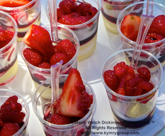 Delectable fruitful dessert. Tarry Lodge Westport CT, Awarded the "Snail Of Approval" by Slow Food Metro North on June 29, 2003. ©Mardi Welch Dickinson/ KymryGroup. All Rights Reserved.