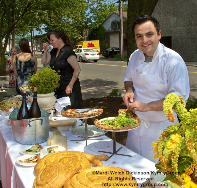 l. to r. Nancy Selzer, Nancy Selzer, Managing Partner, Tarry Lodges and Casa Mono, New York City.  Mario LaPosta, Chef de Cuisine, Tarry Lodge Westport. Awarded the "Snail Of Approval" by Slow Food Metro North on June 29, 2003. ©Mardi Welch Dickinson/ KymryGroup. All Rights Reserved.