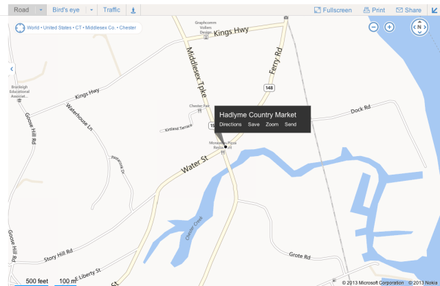 Hadlyme Country Market Map